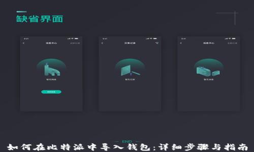 
如何在比特派中导入钱包：详细步骤与指南